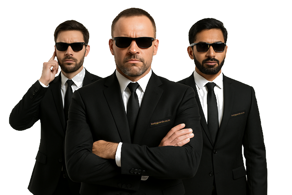 Professional bodyguards illustration